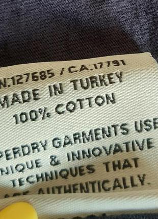 Стильна футболка темно-синього кольору superdry made in turkey, оригінал, блискавичне надсилання6 фото