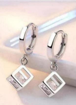 Серьги серебро серьги silver original