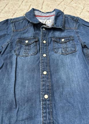 Сорочка, рубашка джинсова 12-18 м2 фото