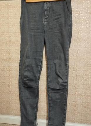 Джинсы скинни женские серые