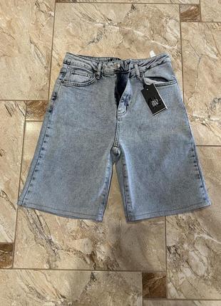 Бермуди джинсові шорти подовжені джинс2 фото
