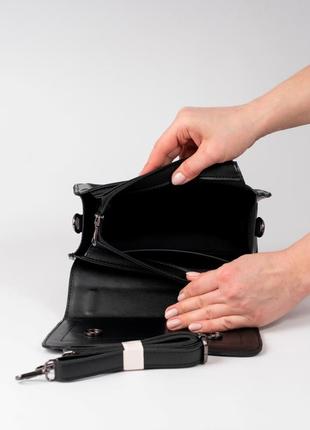 Женская сумка черная сумка черный клатч мини сумка мини клатч сумочка через плечо5 фото