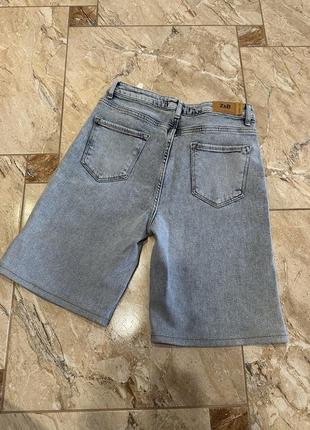 Бермуди джинсові шорти подовжені джинс4 фото