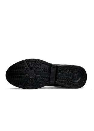 Мужские кроссовки adidas marathon run текстильные черные адидас маратон весенние (b)2 фото