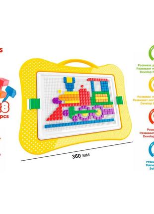 Kr игрушка "мозаика 8 технок", арт. 3008txk, 528 фишек