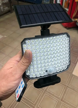 Светильник на солнечной батарее с датчиком движения solar wall lamp bl-104-smd6 фото