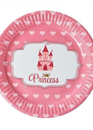 Kr набор бумажных тарелок "принцессы" 7038-0043, 10 шт