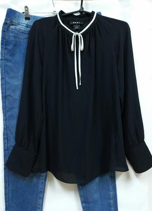 Блуза блузка dkny черного цвета1 фото
