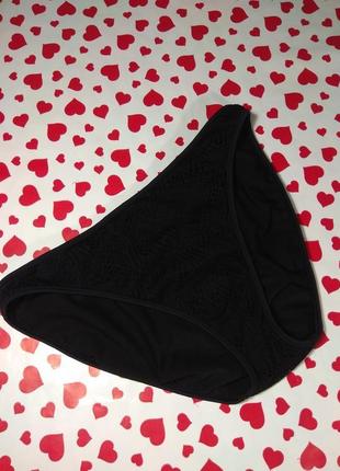 Низ от купальника черный фактурный swimwear!