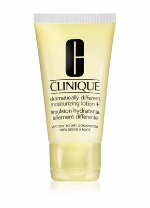 Clinique 3 steps dramatically different™ moisturizing lotion+ зволожуюча емульсія для сухої шкіри