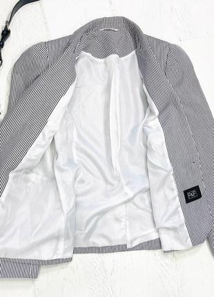 Бело-синий полосатый пиджак f&amp;f.5 фото