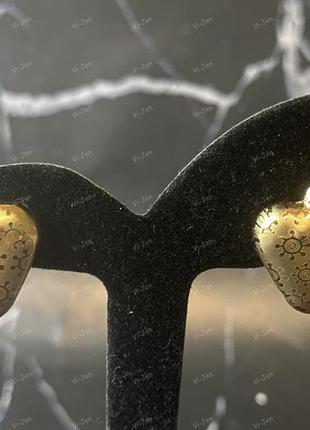 Женские серьги-гвоздики (пусеты) позолоченные xuping позолота 18к8 фото