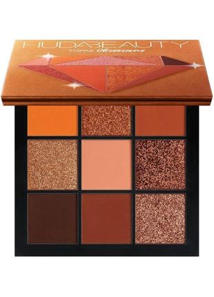 Палетка теней huda beauty topaz obsessions palette, 9,9 гр.