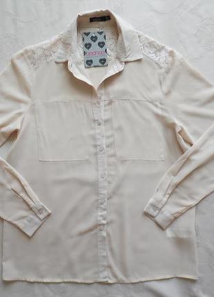 Блуза нюдова boohoo розмір 8 — реально йде на 46-48+.3 фото