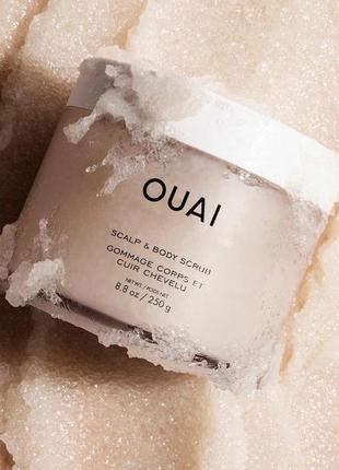 Скраб для тіла та волосся  ouai cleansing scalp & body sugar scrub10 фото