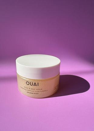 Скраб для тіла та волосся  ouai cleansing scalp & body sugar scrub1 фото