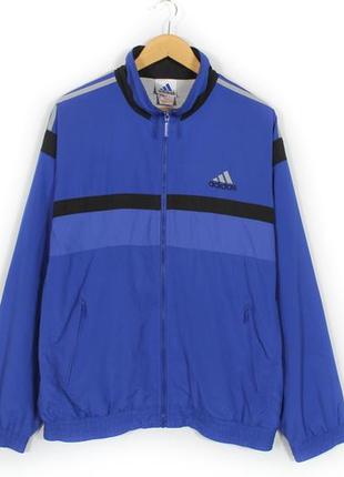 Adidas vintage олимпийка оригинальная винтажная кофта на замке размер l