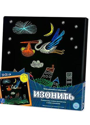 Kr набір креативної творчості ізонітка "лелека" izn-01-08, 31 х 31 см