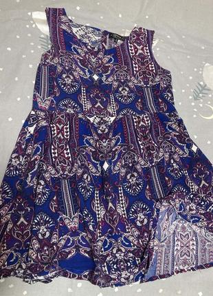 Літня сукня туніка сарафан плаття без рукав бавовна