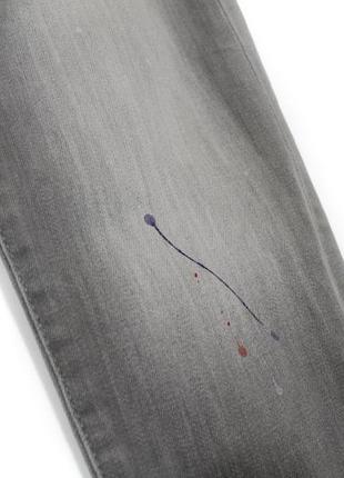 Dsquared2 ориніальні дизайнерські джинси скінні слім сірого кольору rap drill jeans розмір 423 фото
