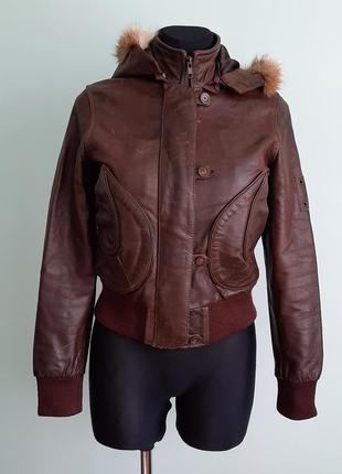 Куртка від transmission натуральна шкіра