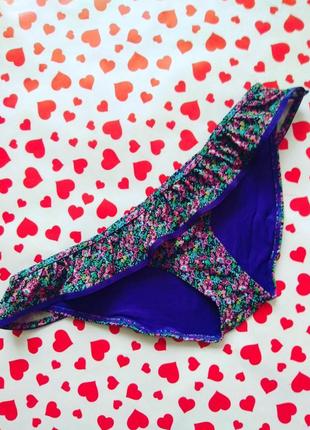 Низ от купальника цветочный принтер с рюшами/волами sevenoaks! ❤️ 12/eu 40