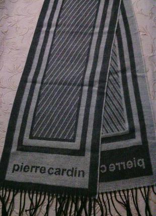 Прекрасный подарок! новый интересный шарф"pierre cardin"176 см х 31 см pierre cardin