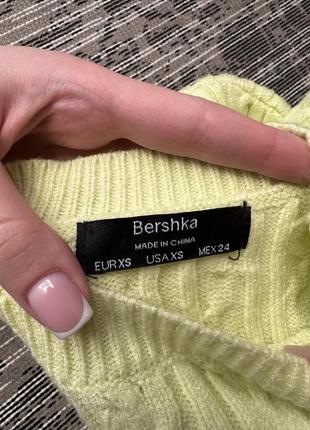 Свитер лаймового цвета bershka5 фото