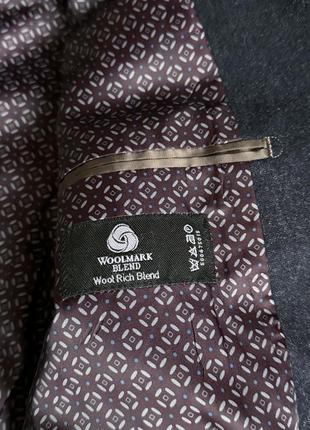 Чоловічий темно синій чорний класичний кежуал шерстяний піджак next9 фото