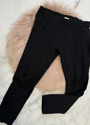 Стильные лосины со швом впереди tu. черные лосины