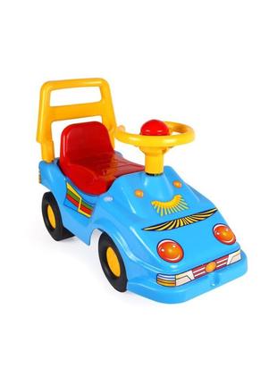 Kr детская каталка "автомобиль для прогулок эко" технок 1196txk до 20 кг (голубой)