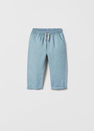 Льняные брюки от zara