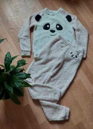 Теплая пижама, пижама панда р с