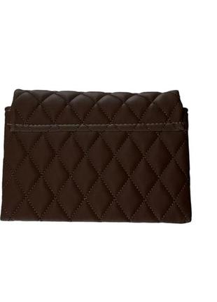 Темно-коричневая женская сумка кросс-боди клатч распродаж4 фото