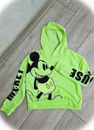 Худи для девочки, кофта, капюшонка для девочки, mickey mouse