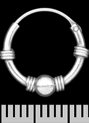 Сережка, кільце з візерунком (eas-111)