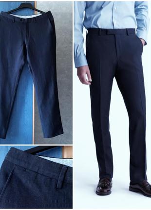 Модные зауженные брюки, 48-50, костюмная ткань, италия