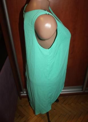 Блуза зеленая шифоновая удлиненная со шлейфом atmosphere3 фото