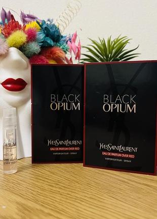 Оригінал пробник парфум парфумована вода yves saint laurent black opium eau de parfum over red