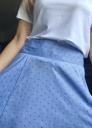 Юбка миди в полоску7 фото