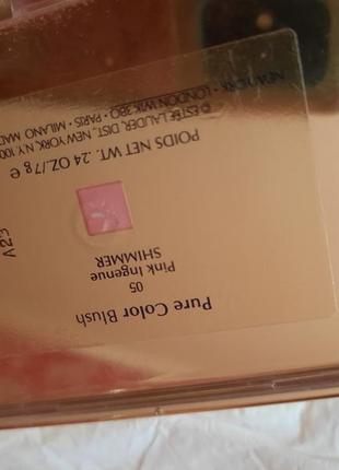 Румяна estee lauder pure color blush 05 pink ingenue