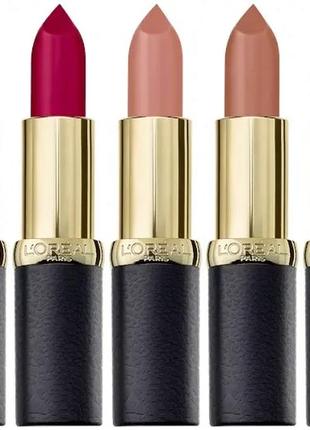 Помада для губ l'oreal paris color riche matte 349 - paris cherry (перис черри)5 фото