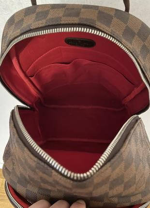 Чоловічий рюкзак луї витон коричневий класичний у стилі карта шашка класичний men's backpack louis vuitton michael damier lv8 фото
