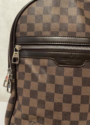 Чоловічий рюкзак луї витон коричневий класичний у стилі карта шашка класичний men's backpack louis vuitton michael damier lv3 фото
