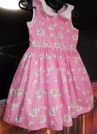 Нарядное нежное праздничное розовое пышное платье 2-4года2 фото