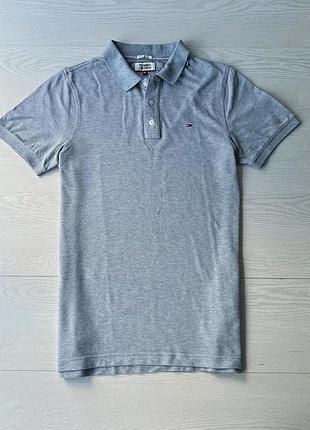 Тенниска Tommy hilfiger jeans поло серая