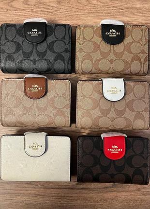 Гаманець coach corner zip1 фото