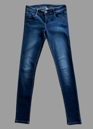 Джинсы skinny zara темно синие р.44-465 фото