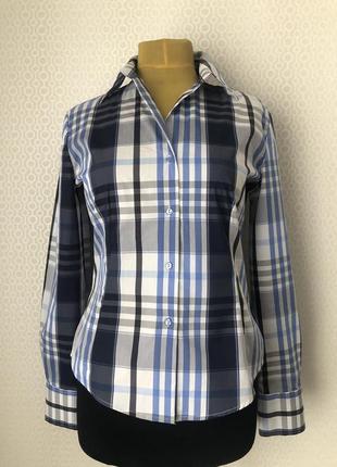 Классная стильная рубашка в клетку от дорогого nara camici, италия, размер 4, укр 46-48-50