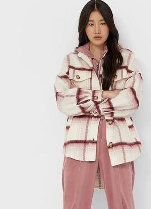 Рубашка в клетку h&m bershka zara mango